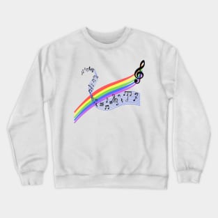 Music and rainbows Crewneck Sweatshirt